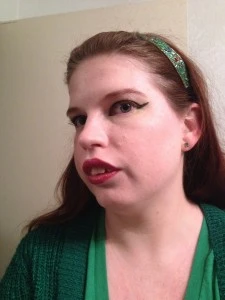Seen here with an eye look also created with Kat Von D products because apparently that's what I was in the mood for yesterday.