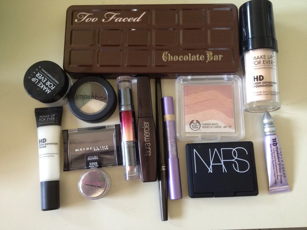 I put all this on my face!