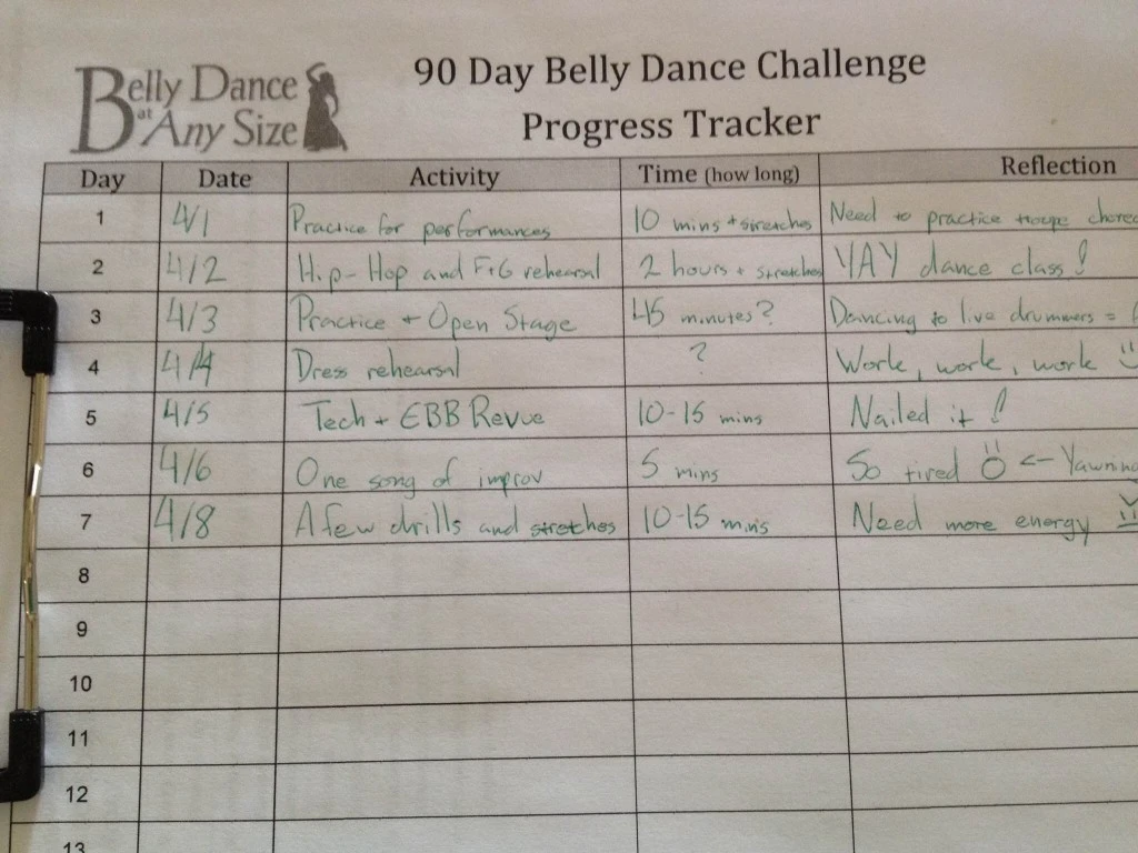 7 days of dance.