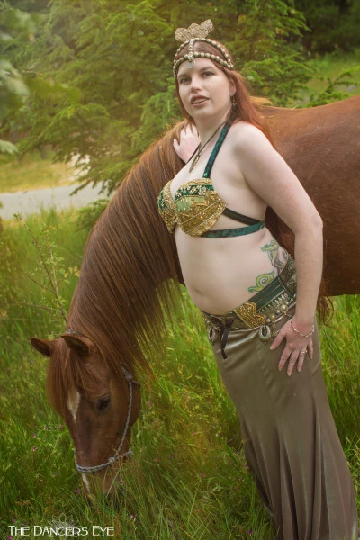 This was the year I got my picture taken with a HORSE.